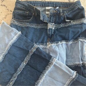 The Ragged Priest Flared Shredder Jeans, size 28, like new